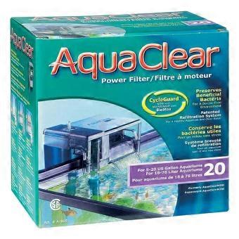 20 Gallons AquaClear Power Filter Cycle Guard with Avec BioMax for Aquarium