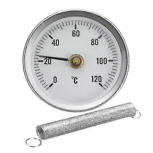Spring-Mounted Tube Thermometer 63mm