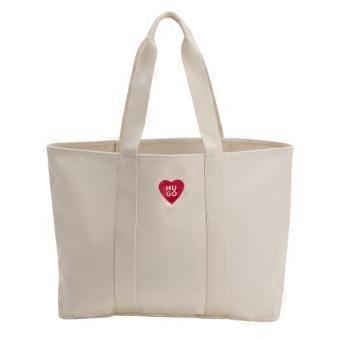 Hugo Becky Heart Canvas Everyday Tote Bag