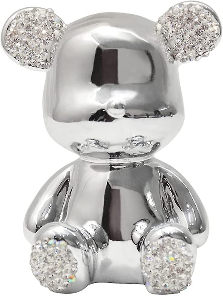 Collectible Figurines Big Bear Bling Home Decorations-Silver