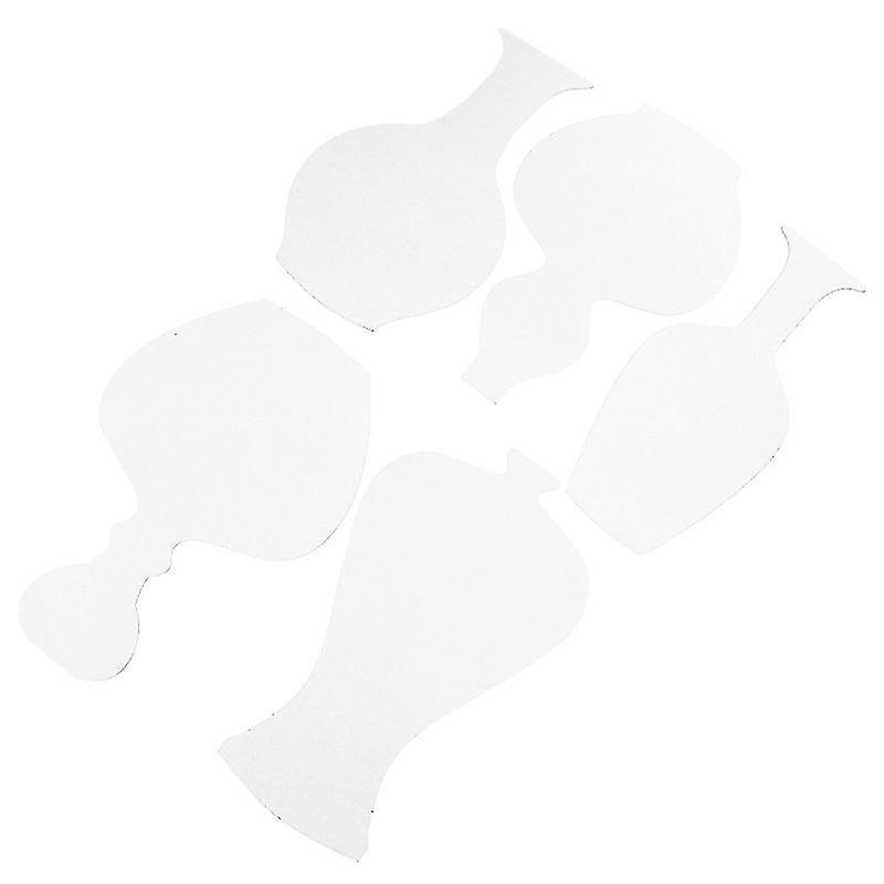 22X15x0.2cm White Vases 3 Bgas Hand-painted Hard Cardboard Vase White Background Color Filling Board