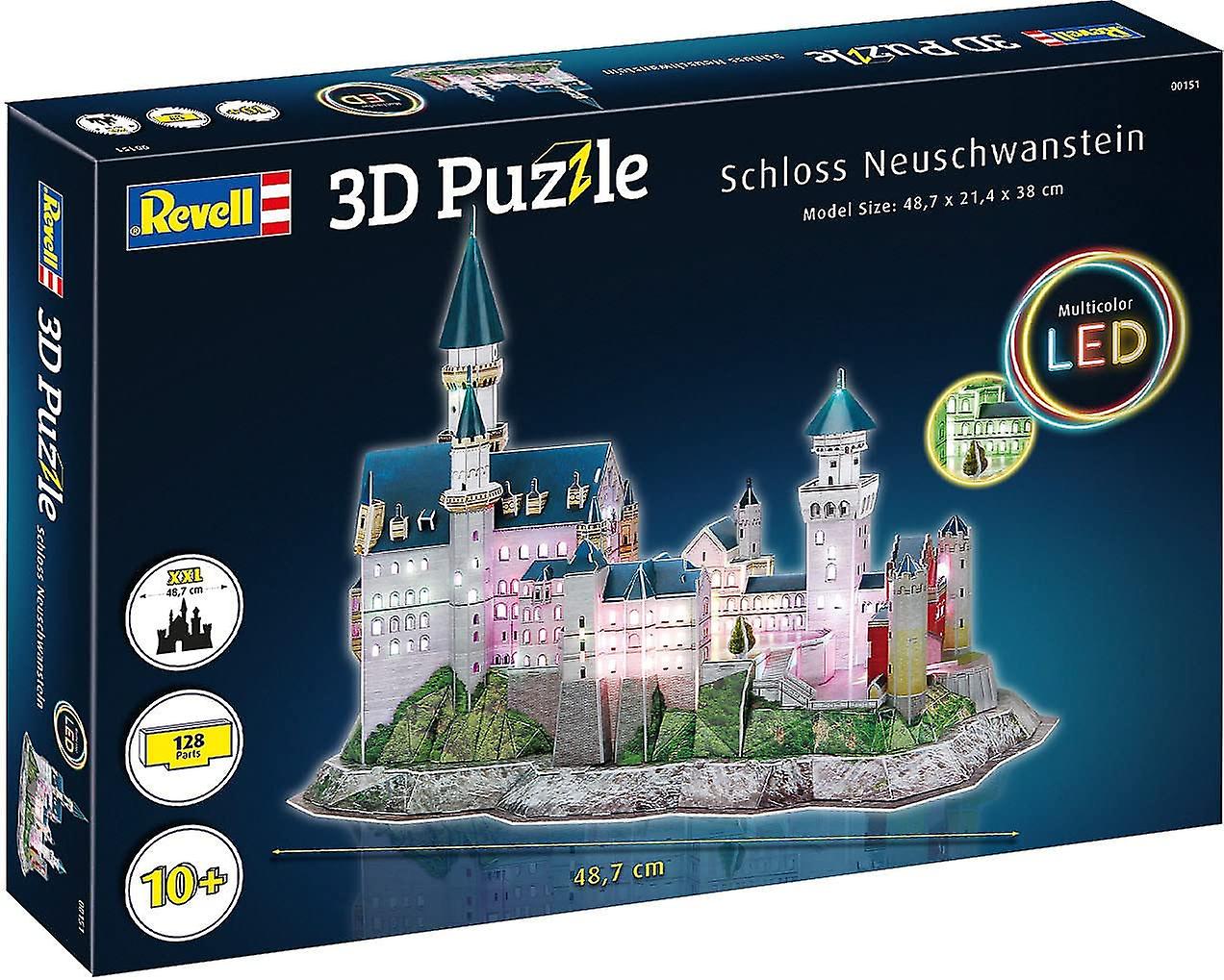 Schloss Neuschwanstein-Led Edition 3D Puzzel