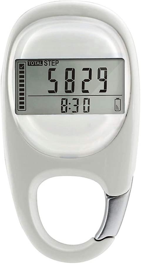 Pedometer Walking 3d Simple Step Counter Walking 3D With White Clip 7 Day Memory Pedometer Smart Ban