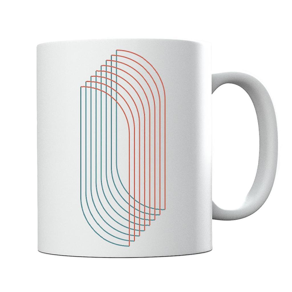 Geometric Shape Waves Mug