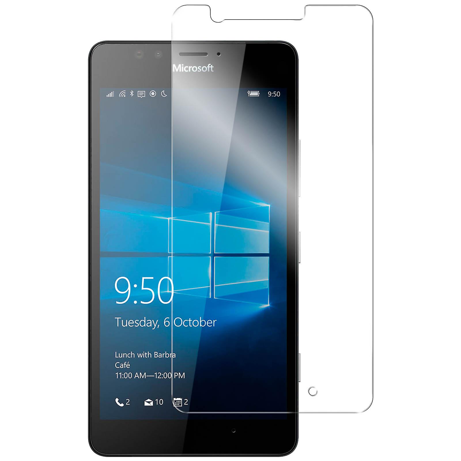 Pellicola Schermo in Vetro Temperato 0.3 mm Infrangibile per Microsoft Lumia 950
