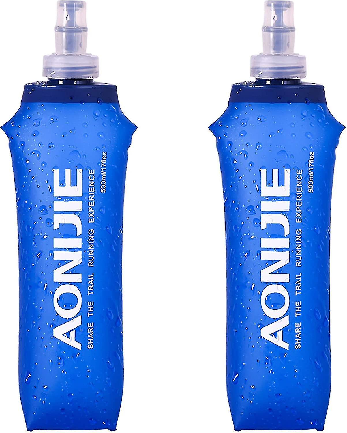 Soft Flasks Collapsible Water Bottles Tpu Folding Flask Sports Water Bottle For Hydration Pack - Ideal For Running Hiking Cycling Climbing