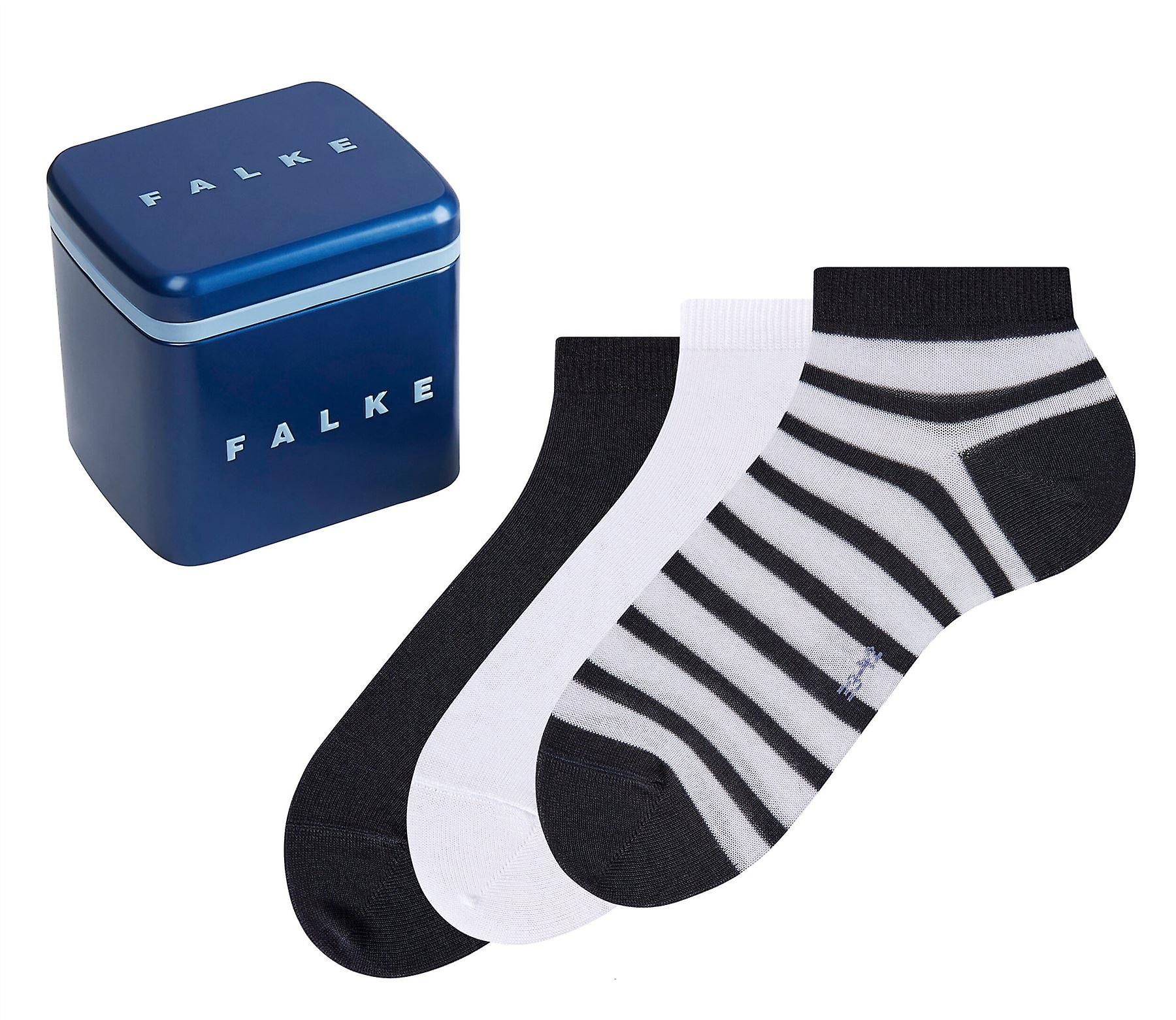 Falke Happy Box 3-Pack Sneaker Socks - Sortiment/Navy/White