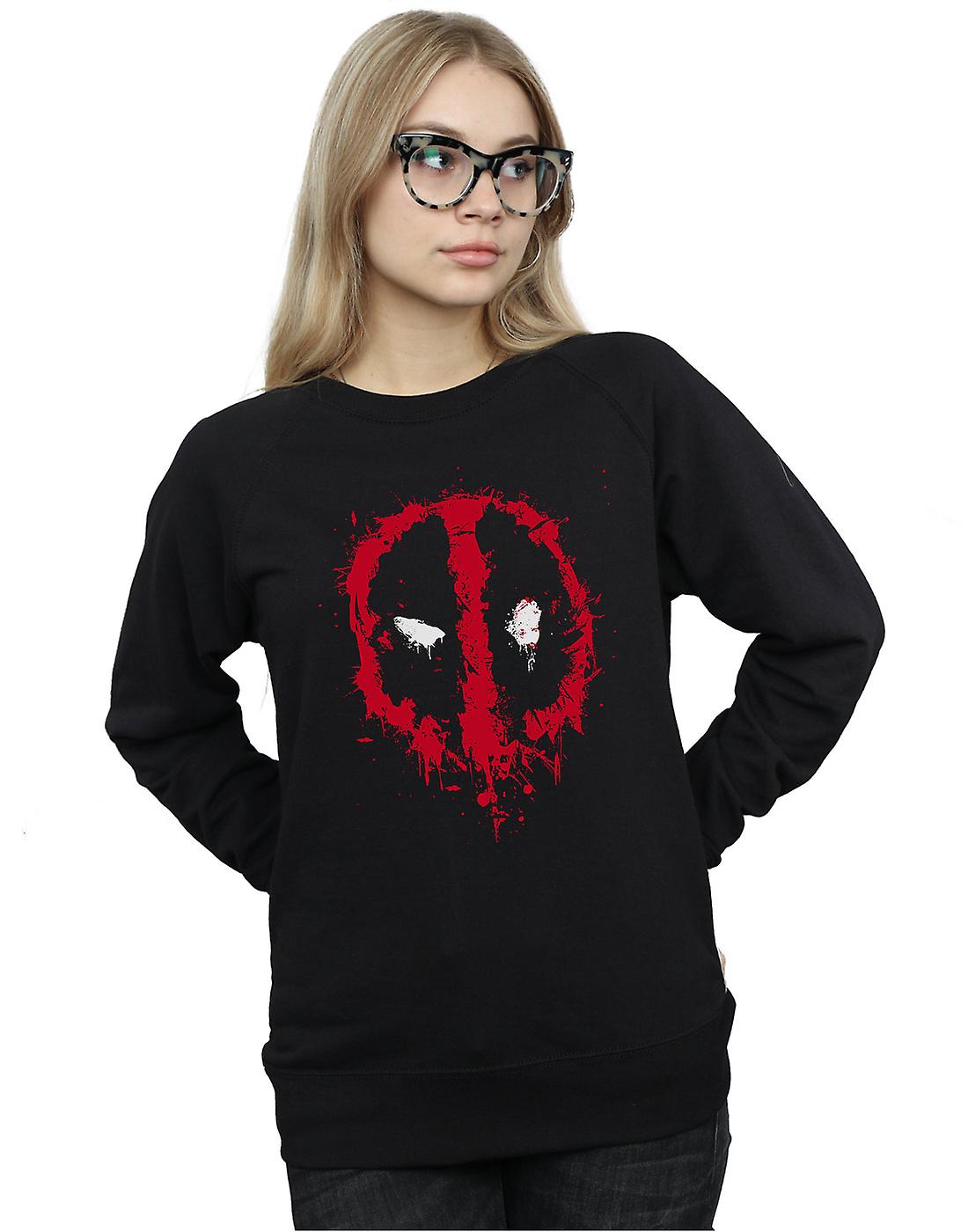Marvel Deadpool Splat cara sudadera mujer