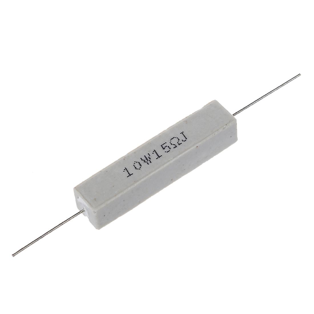 5 Pcs 10W Watt 15 ohm 5% Wirewound Ceramic Cement Resistor