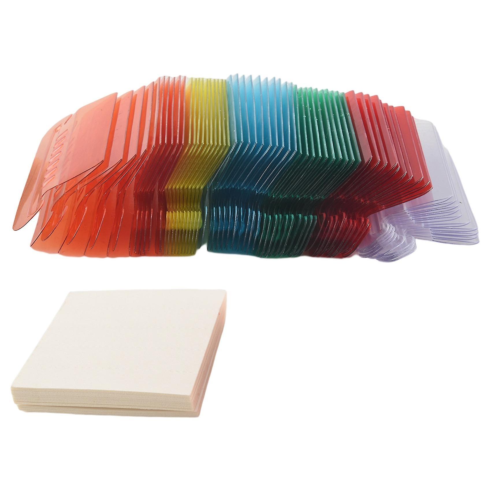 60 pcs 2 ιντσών κρεμαστές καρτέλες φακέλων και 120 πλέγματα ένθετα για γρήγορη αναγνώριση των κρεμαστών αρχείων H