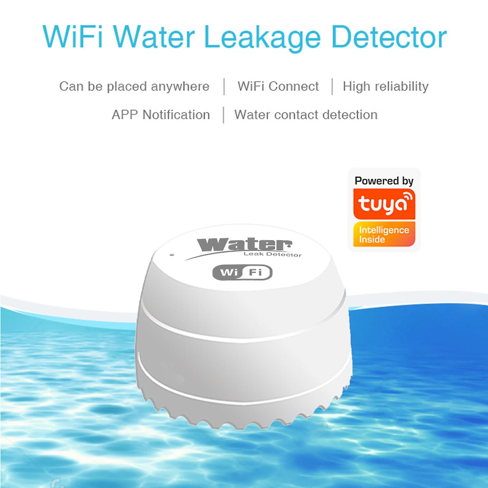 WIFI Water Leak Sensor Water Leakage Intrusion Detector Alert Water Level Overflow Alarm Tuya Smart
