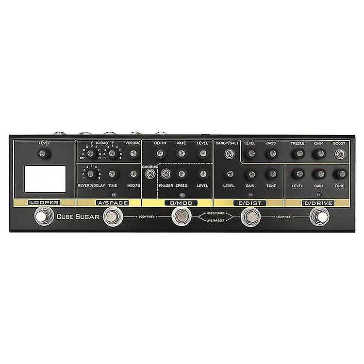 Multi Effect Gitarrpedalfördröjning Musica Accesorios 72 Ir Skåp Simulering 9 Loop Fraser Inspelning Loop Station Tuning