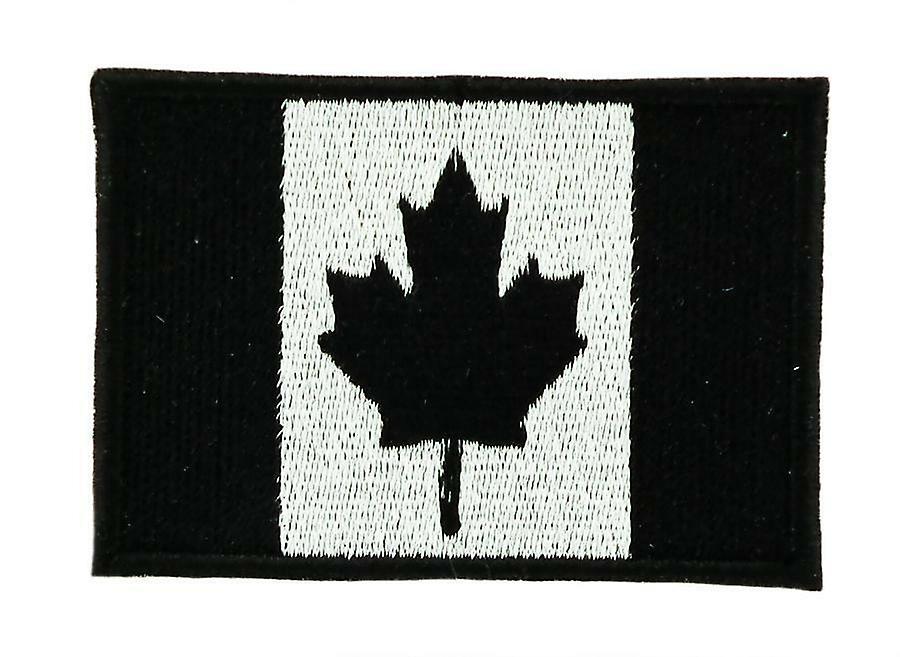 التصحيح Ecusson برود العلم كندا الأسود الكندي Airsoft Thermocollant حقيبة ظهر