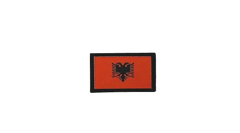 Patch Ecusson Brode Prints Travel Souvenir Backpack Flag Albania Albanian