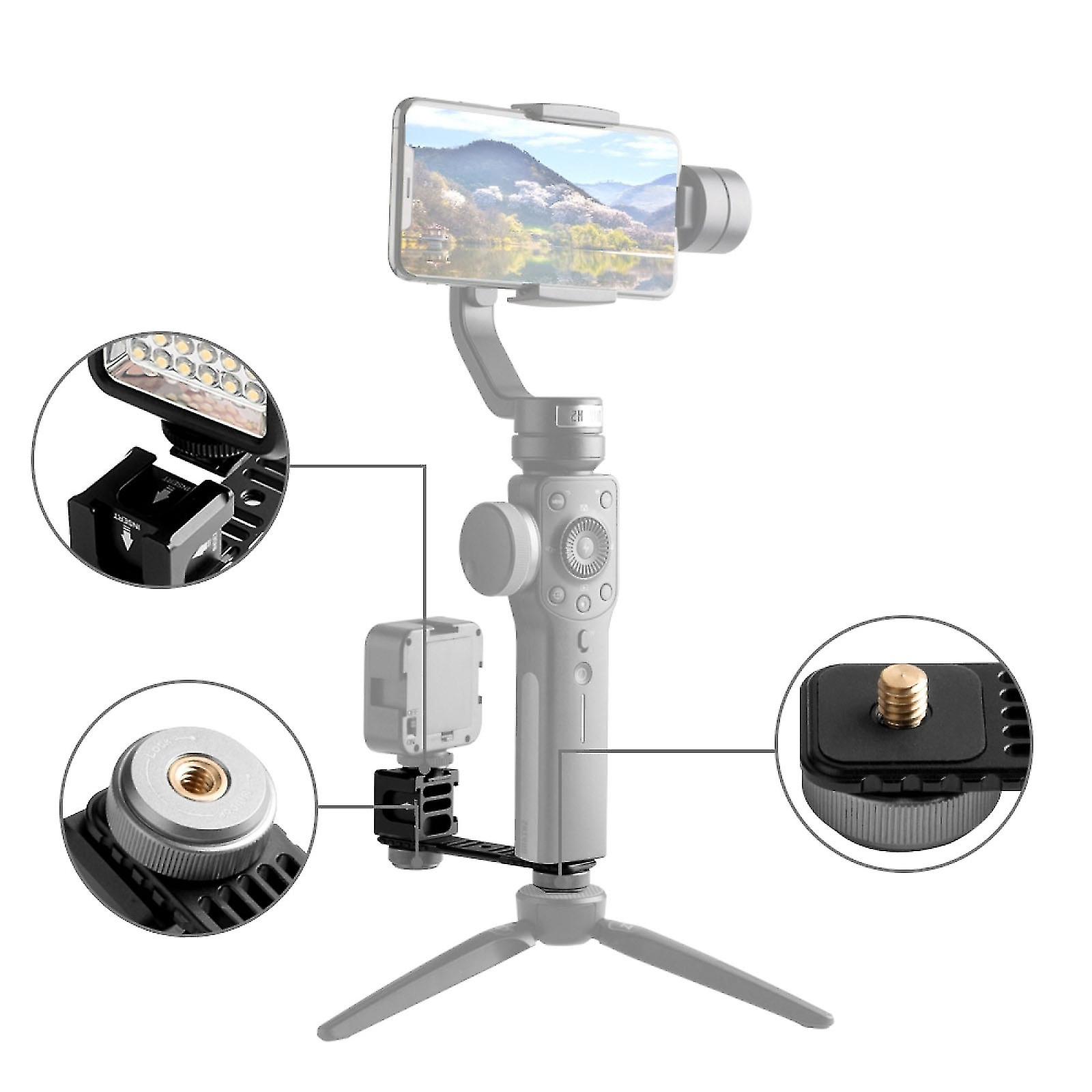 Microphone Flash Light Aluminum Alloy Extension Bracket Compatible With Mobile 2/smooth 4