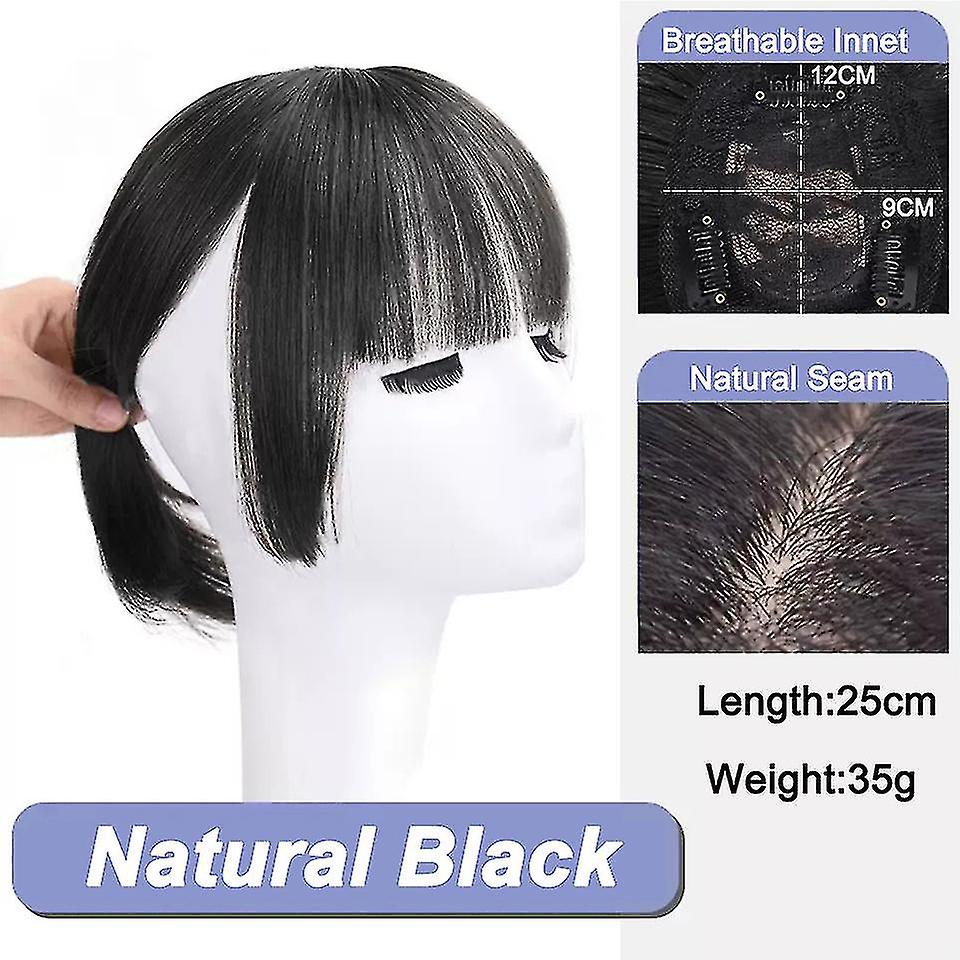 Lupu synthetische zwarte lichtbruine clip in haar bangs haarstuk accessoires nep fringe clip in hair extensions clip in haar stuk