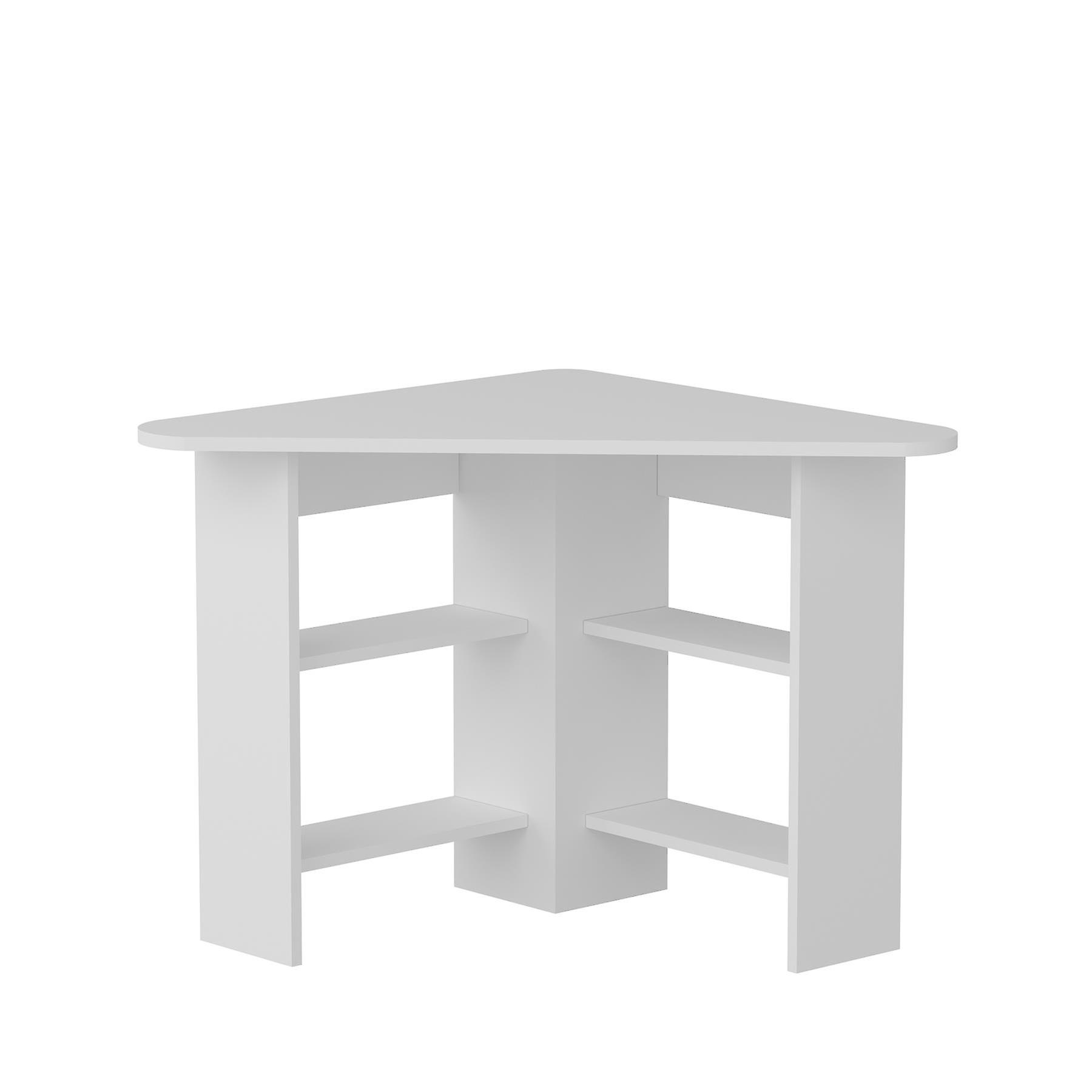 Corner Computer Desk - White