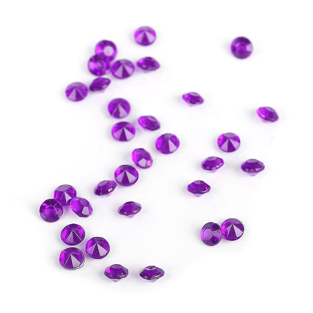 2000pcs Purple Acrylic Confetti Table Scatter 4.5mm Wedding Decor