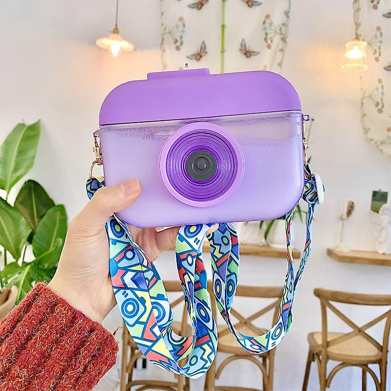 Camera Plastic Cup Children Straw Juice Cup