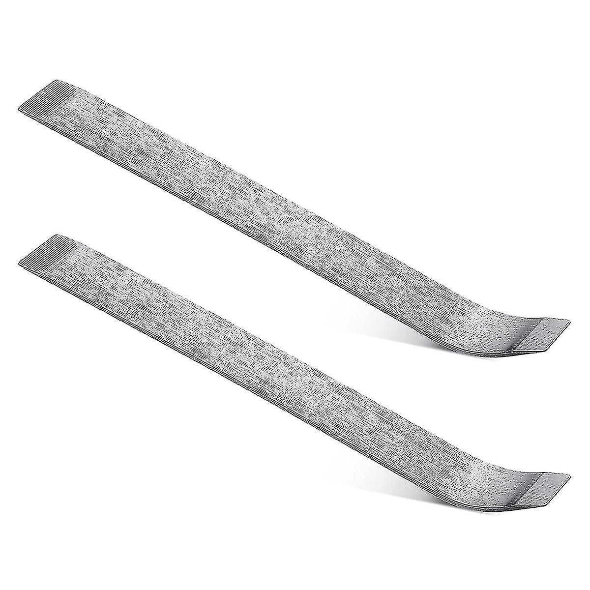 2 Panel Removal Tools Sheet Metal Skin Wedge Auto Tool Crowbar Decorative Tool , Silver