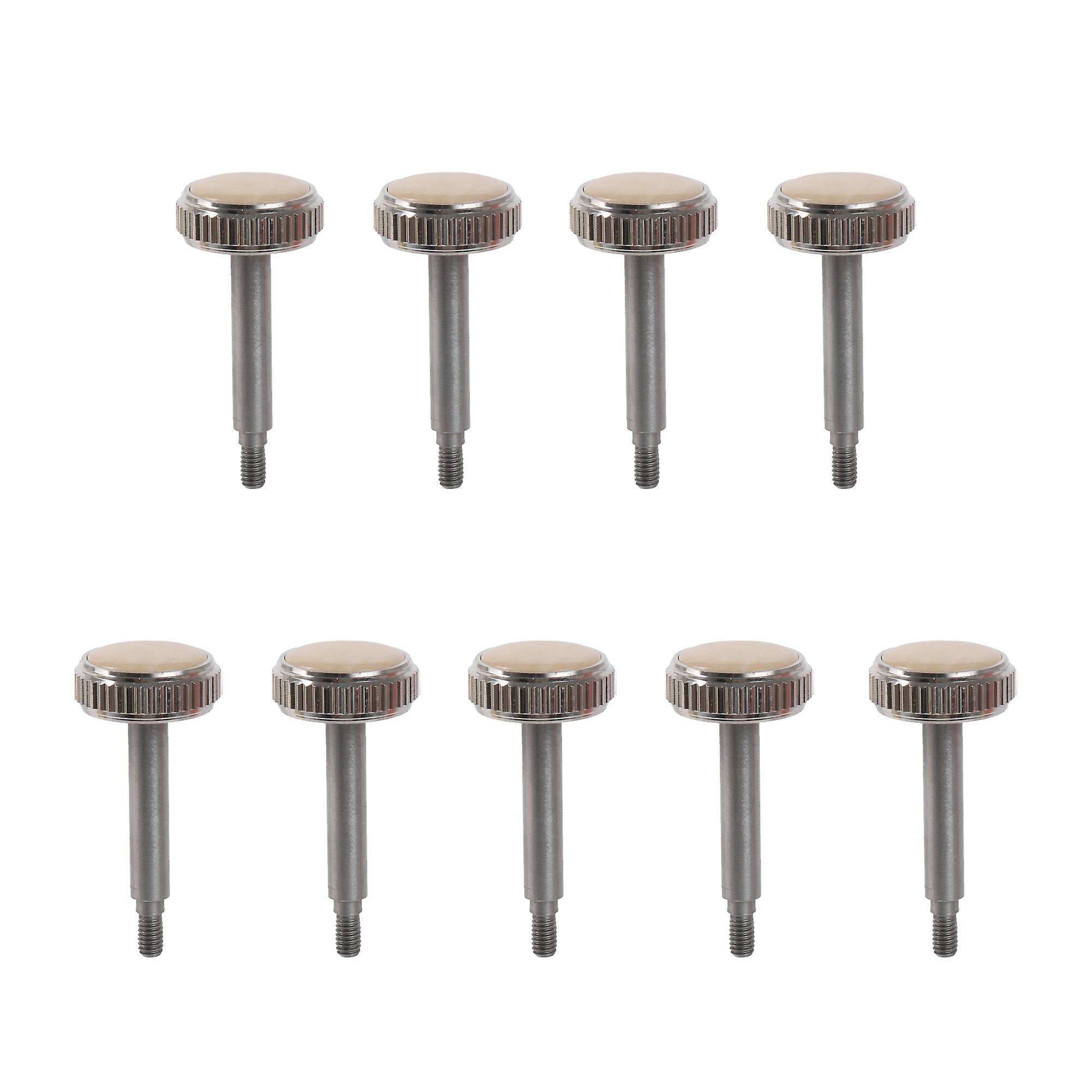 9 x Euphonium Valve Finger Button Laiton Nickel Pièces de rechange plaquées