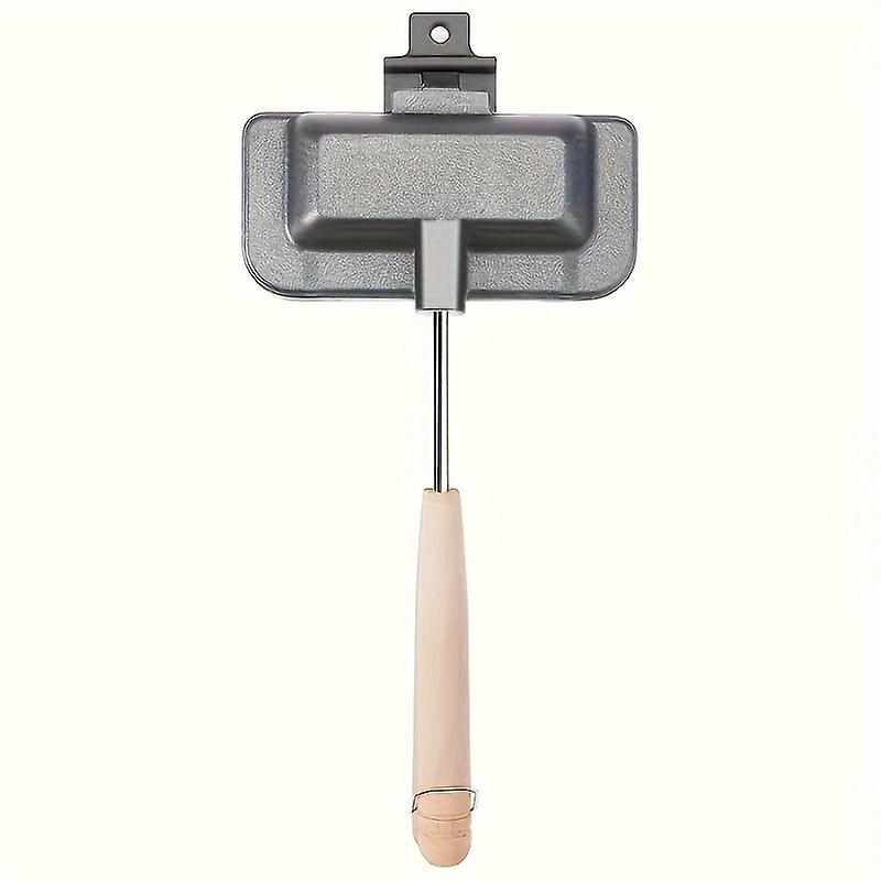 1Pc, Non-stick Sandwich Maker - Double Sided Panini Pan, Waffle Maker, And Hamburger Press - Perfect For Breakfast