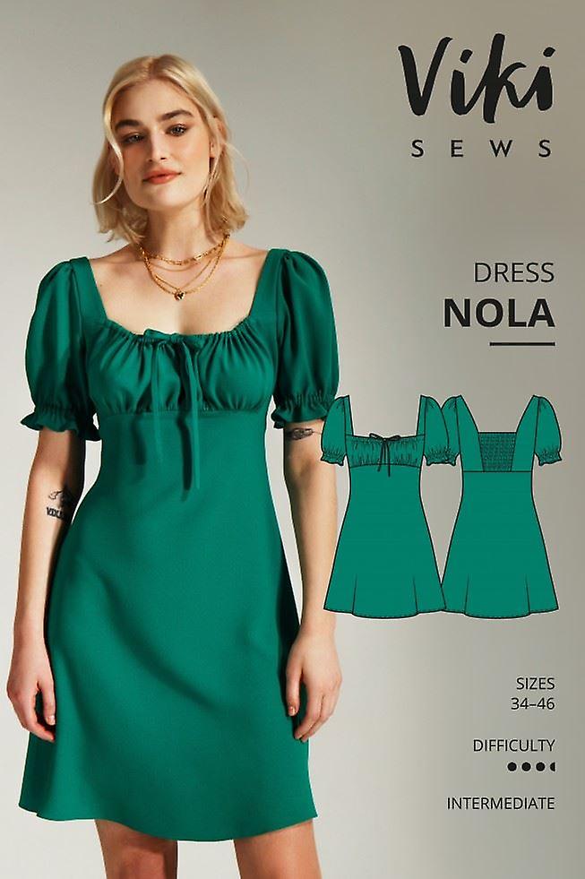 Vikisews 纸缝纫图案 Nola 连衣裙
