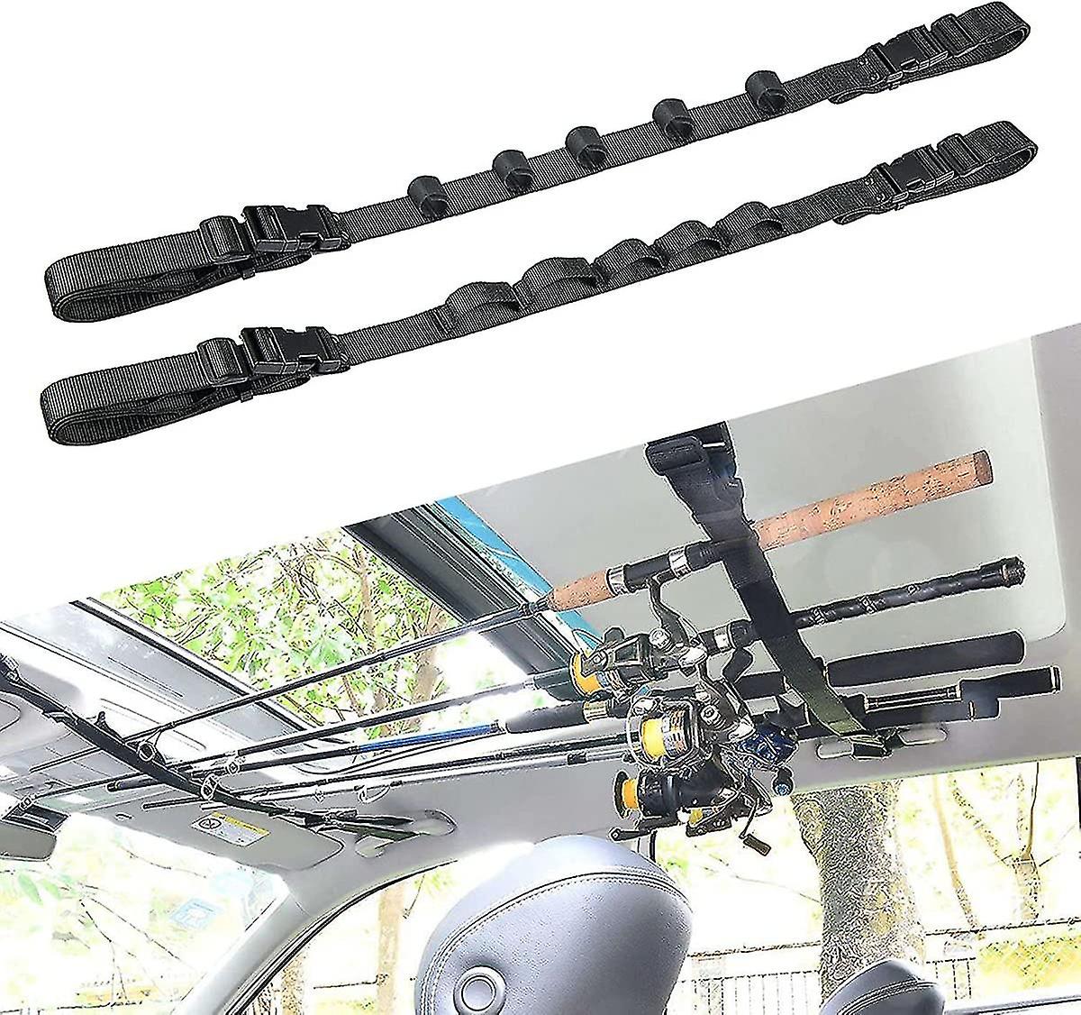 Auton vavan pidike, ajoneuvon säädettävä kalastusroolihihna soljella, universaali maastoautolle, mvp ja pakettiauto, 2kpl D-