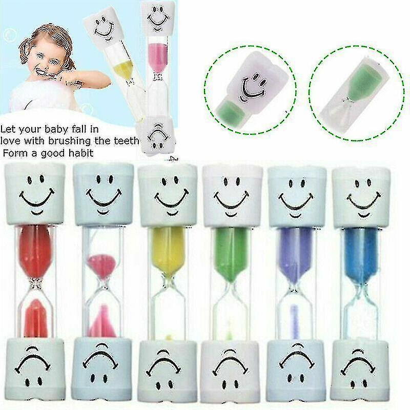 Sorriso Spazzolino da denti Timer Bambini Bambini 2 minuti Sabbia Uovo Tempo Denti Spazzolatura Regalo Giallo