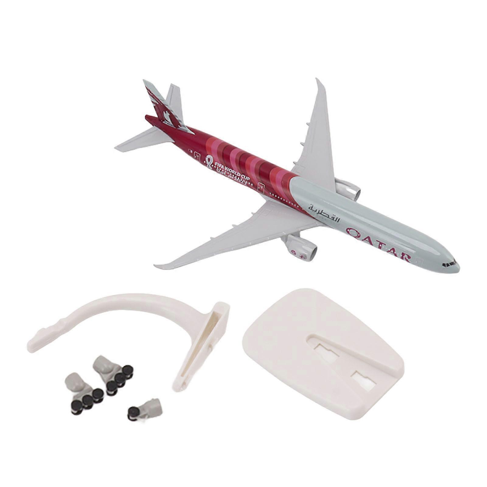 Airplane Model Alloy Home Decoration Complete Engraved Lines Simulated Stable Base Airways Plane Model 