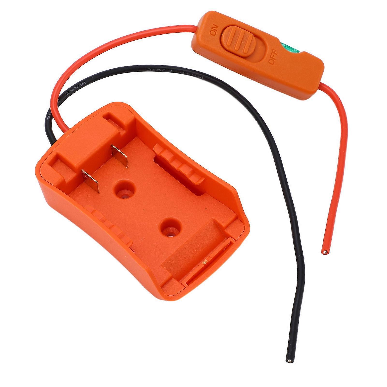Battery Adapter Dock Power Battery Converter with 30A Fuse Switch Terminal for Stanley 18V 20V Lithium Batteries