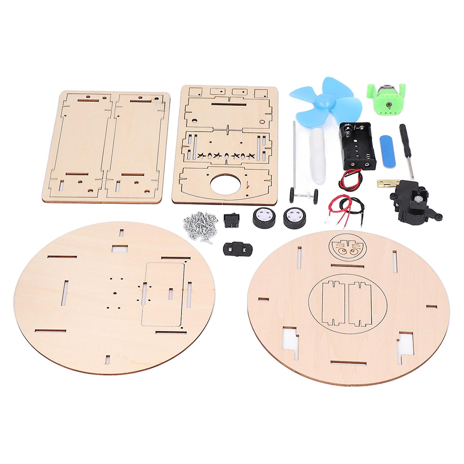 Play Robot Vacuum Toy Beech Kid Robot Sweeper Children Educational Science Assemble Kit