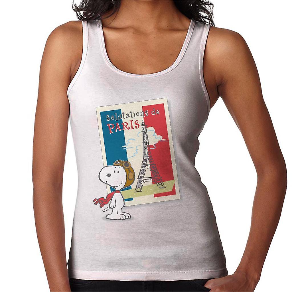 Peanuts Snoopy In Paris Women's Vest