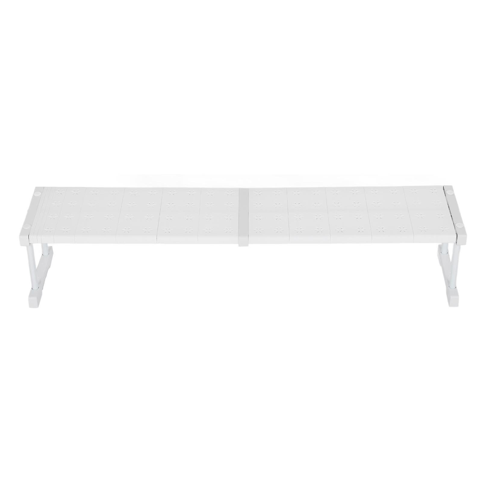 Expandable Shelf Stackable 121lb Load Bearing Divider Storage Rack for Closet Cabinet Cupboard Length 87‑108cm / 34.3‑42.5in 