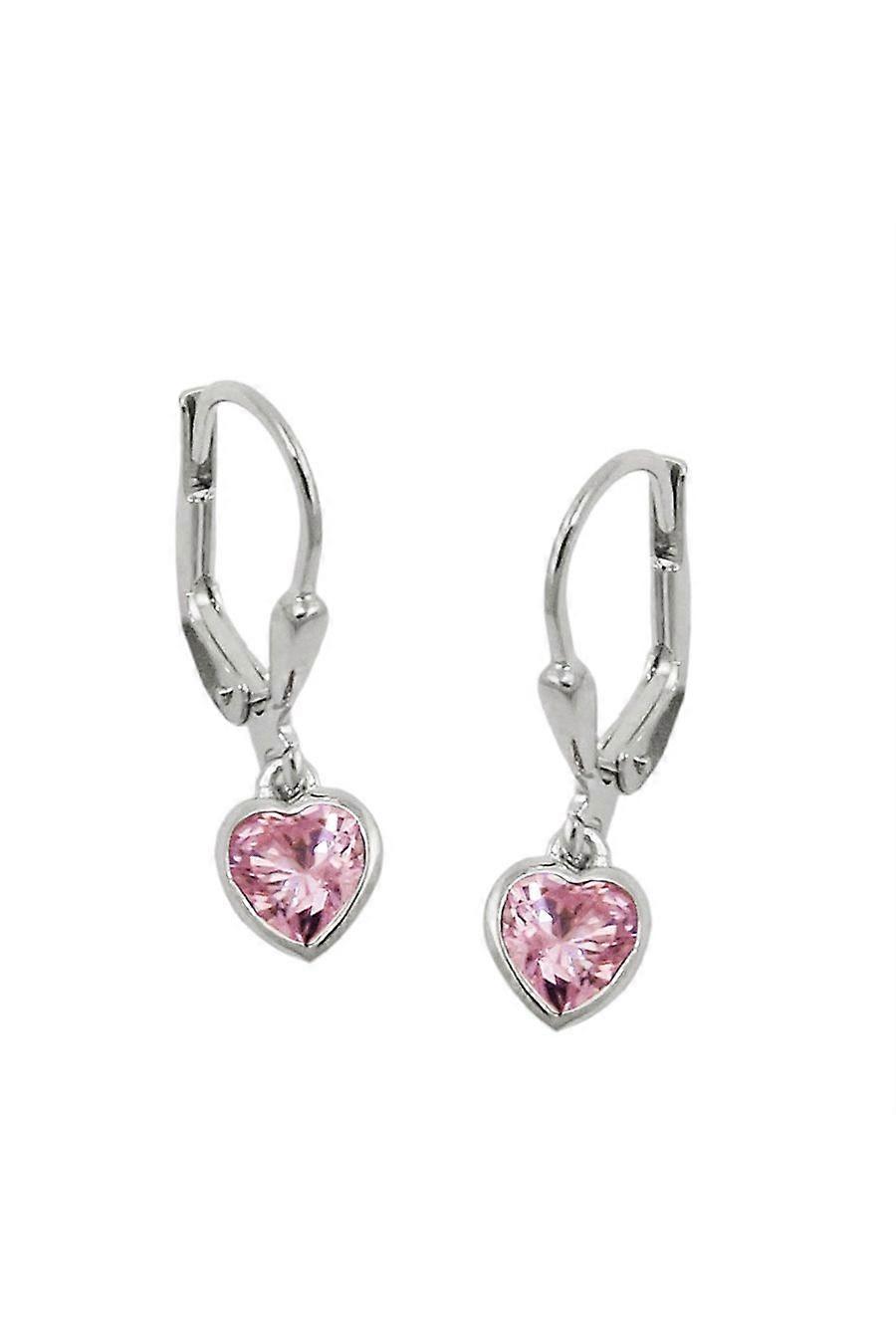 Leverback Earrings Heart Silver 925 - Gl93767