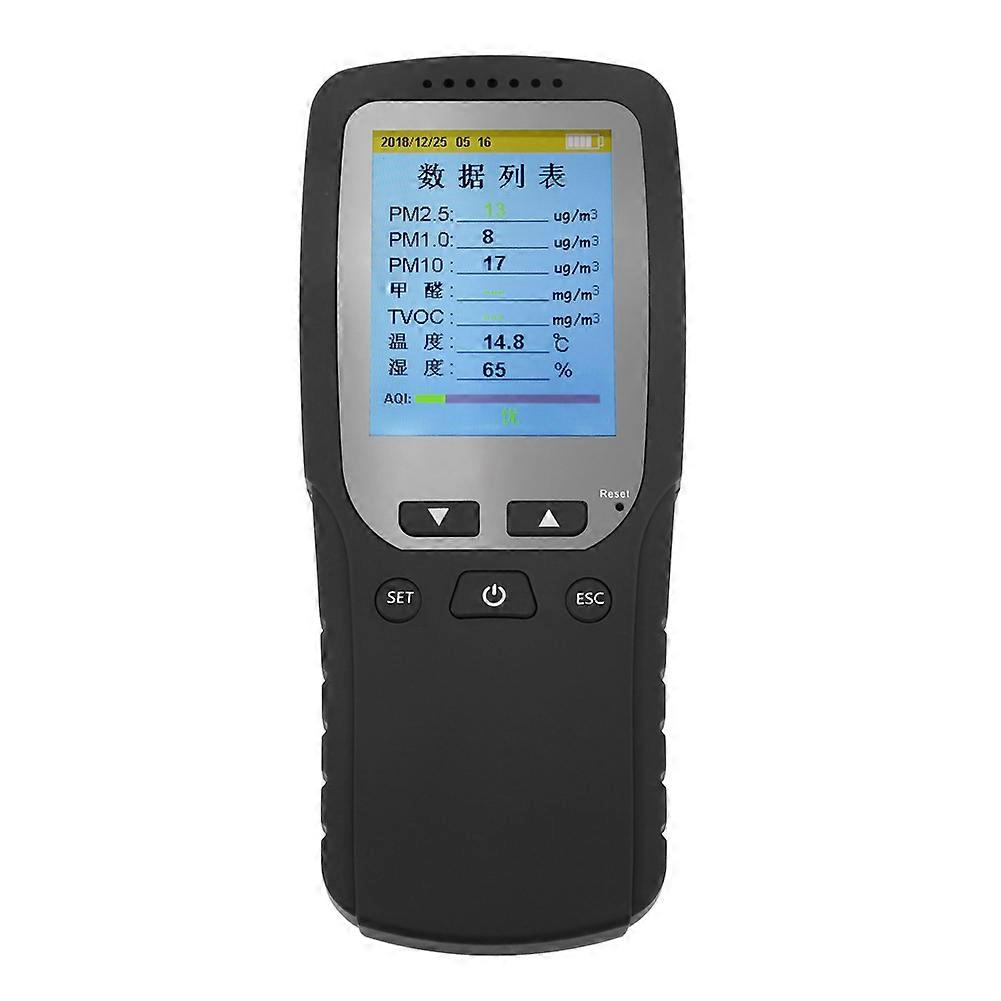 Lightweight Portable Handheld Air Quality Digital Formaldehyde PM 2.5 Detector Household