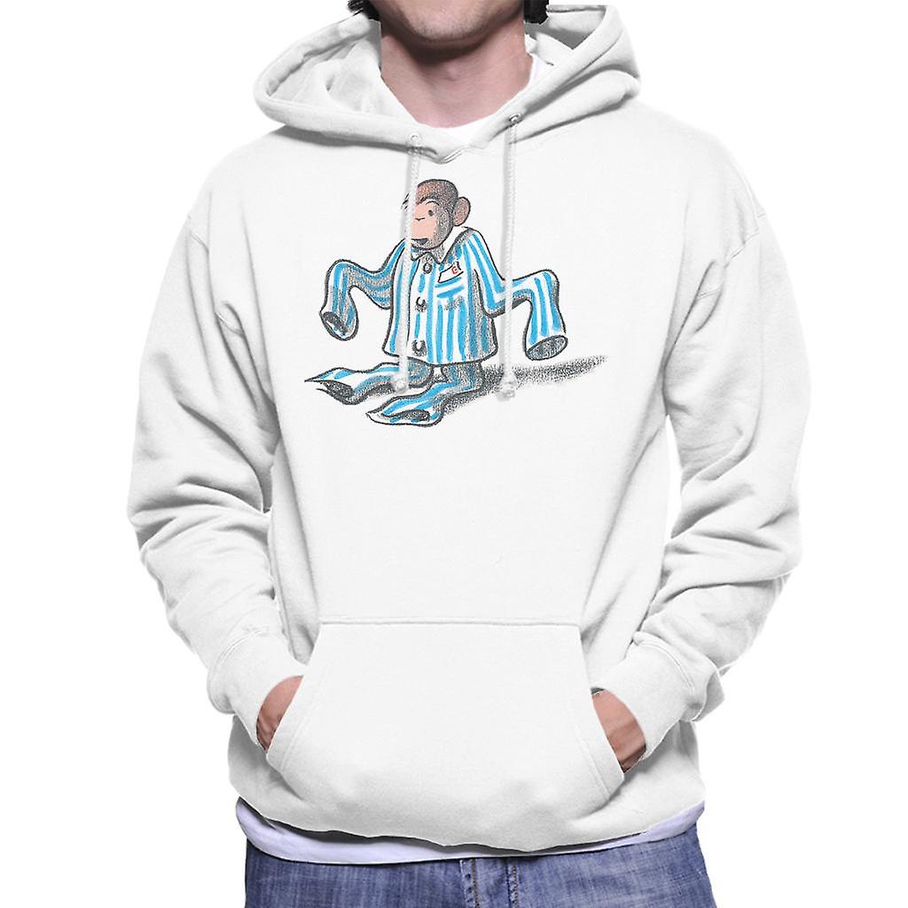 Curious George Pajamas Too Big Men's Hooded Sweatshirt