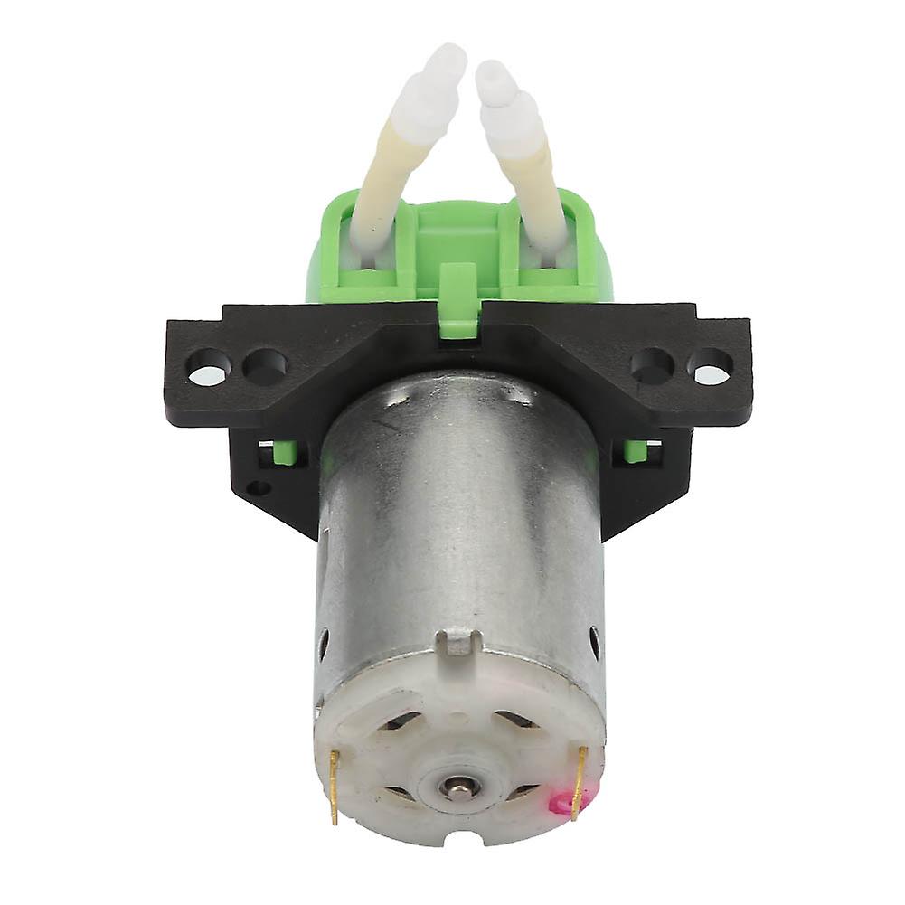 DC6V Micro Liquid Water Peristaltic Pump for Aquarium Lab Analytical 2 x 4mm (Green)
