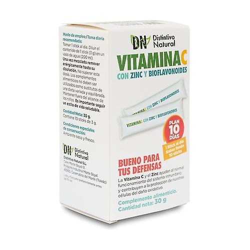Vitamin C with zinc and bioflavonoids 10 units of 3g