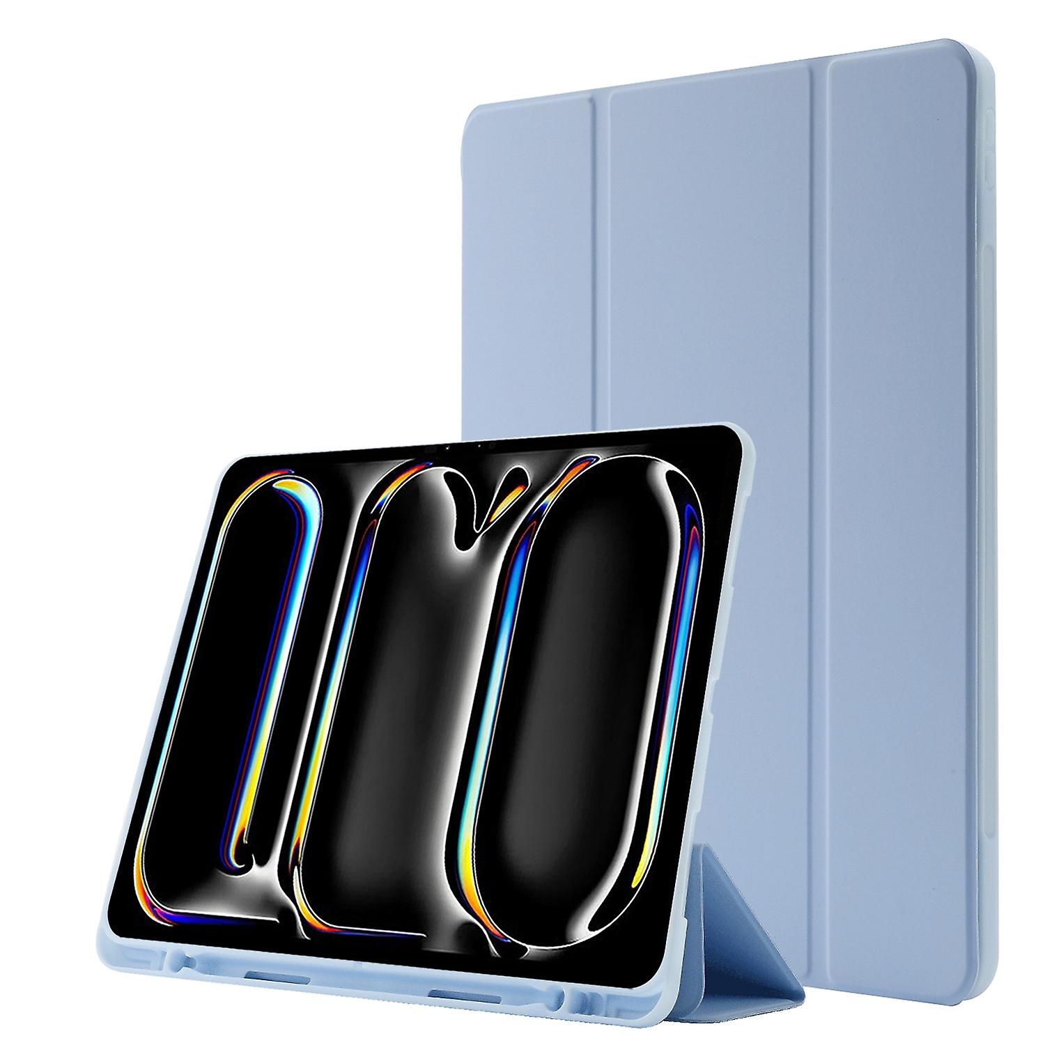 Tri-fold Leather Tablet Case For iPad Pro 11 2024
