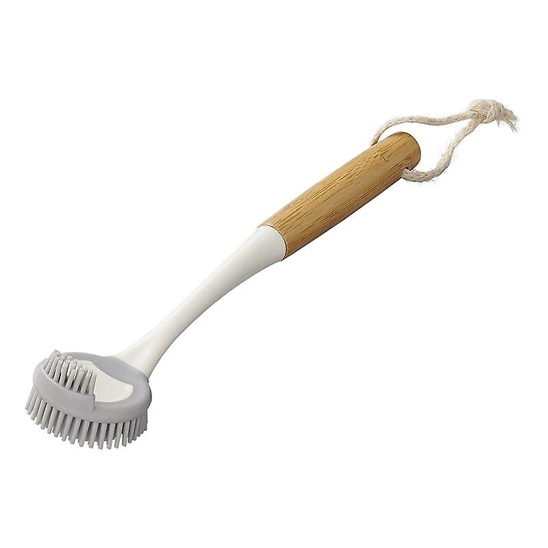 Dish brush silicone 30.5 cm Ø6 cm bamboo