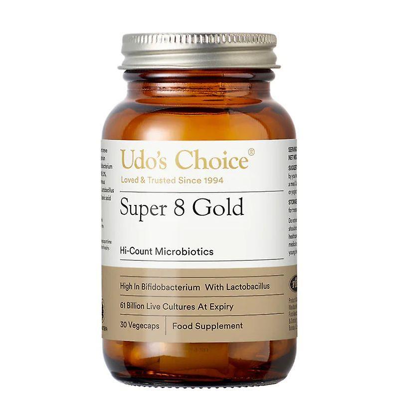 Udo's Choice Super 8 Gold Microbiotics Vegicaps 30 (FMD044)