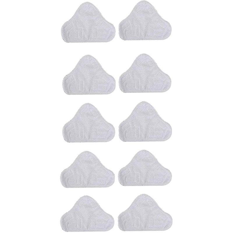 10 Pack Replacement Steam Mop Microfiber Cloth Pad for H2O Mop X5 Triangular drag