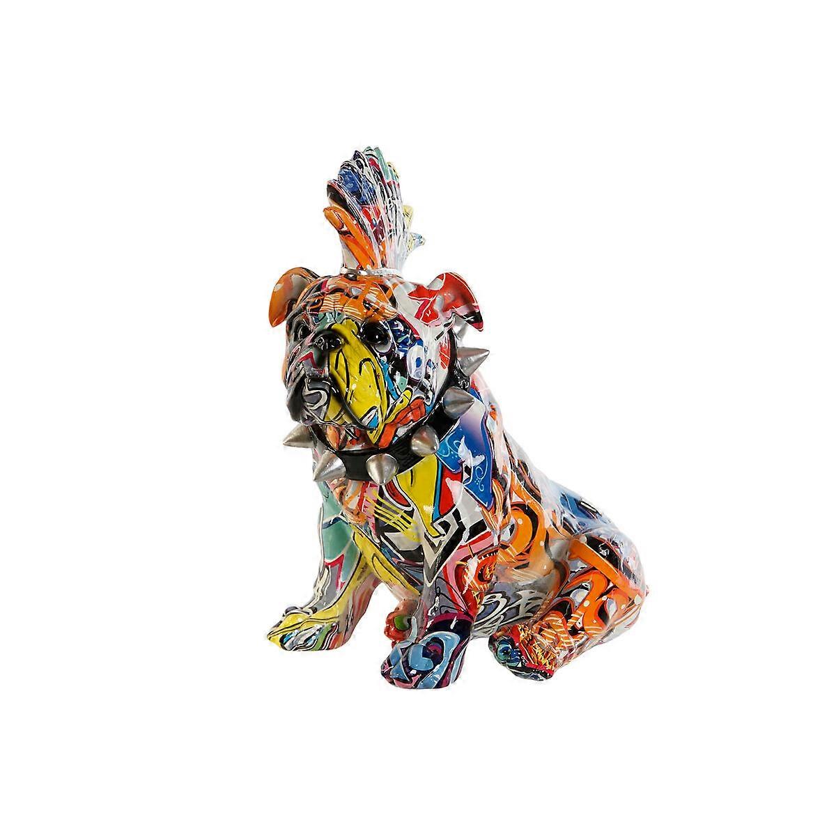 Decorative Figure Home ESPRIT Multicolour Dog 17 x 25 x 27 cm