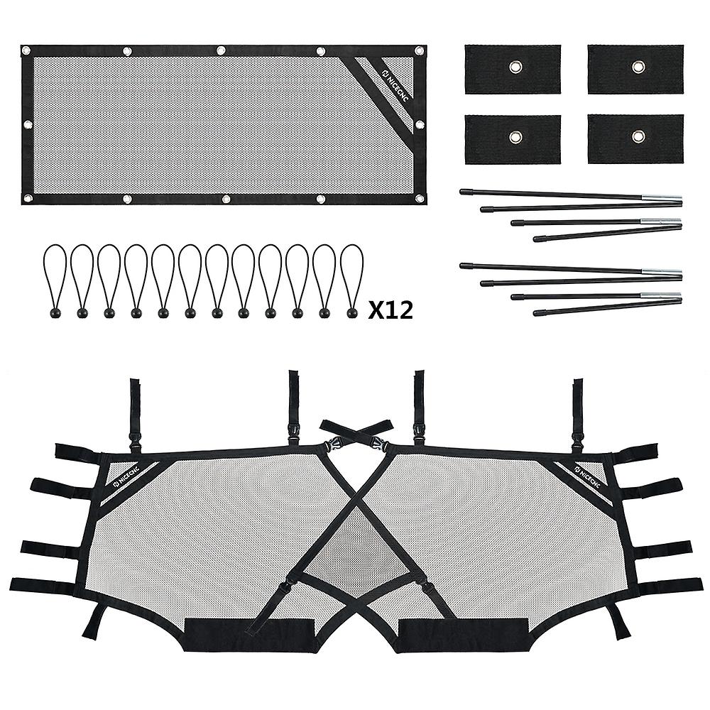 Utv For Polaris Front Rear Window Shield Net Cage Mesh-net Guard Cover Rzr 570 800 1000 900 Xp Turbo 2015-2022 Utv Accessories