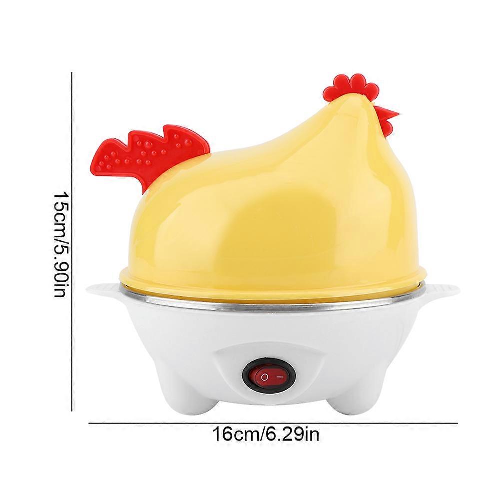 Plastic Electric Egg Boiler 350W, Yellow, 15x16cm Multifunctional