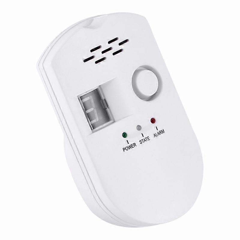 Gas Detector Lpg Leak Detector Plug-in Sensor Monitor With Audible Alarm And Led Digital Display