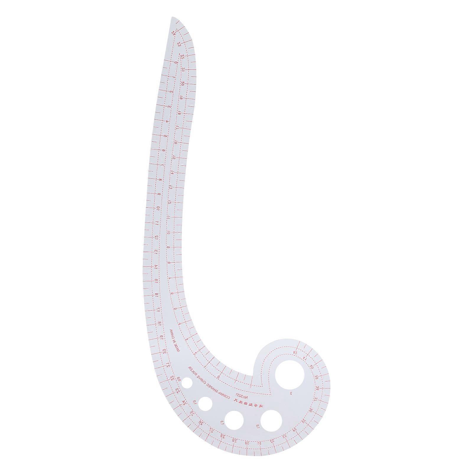 Comma Ruler Multifunctional Grading Ruler 6word Cutting Tool Curved Ruler For Making Clothes
