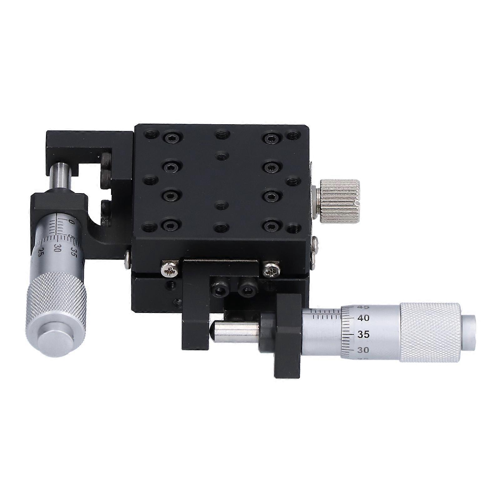 Xy Linear Stage Cross Roller Micrometer Manual Slide Table Trimming Platform 40x40mm M2wga40