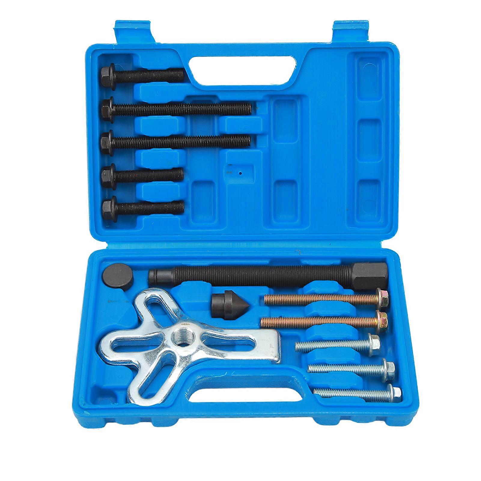 14PCS Harmonic Balancer Puller Kit Reusable Tough Carbon Steel High Strength Steering Wheel Pulling Set